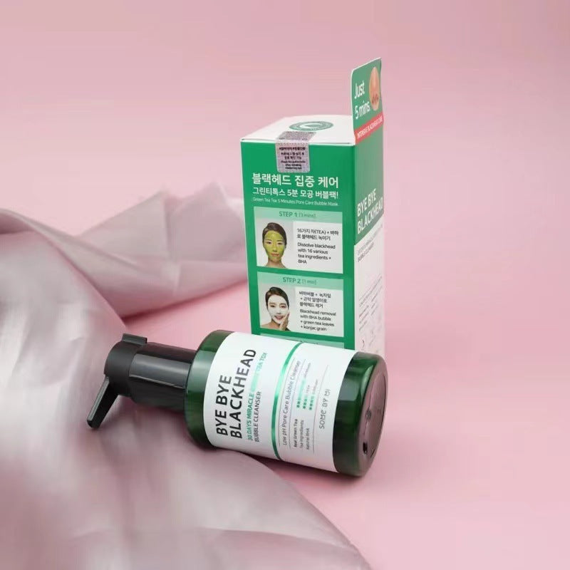 Mousse nettoyante pour le visage au thé vert
