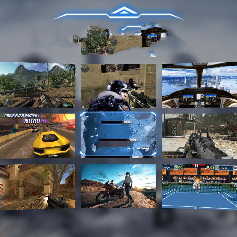 VRG Pro 3D VR Glasses Virtual Reality Full Screen Visual Wide-Angle VR Glasses For 5 To 7 Inch Smartphone Eyeglasses Devices