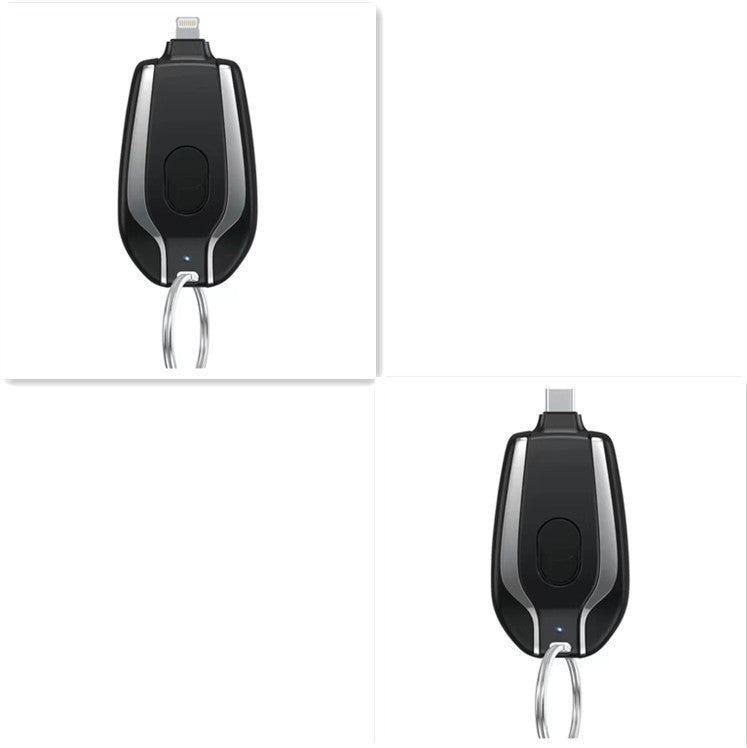 Schlüsselanhänger-Ladebank, kabellos, tragbar, 1500 mAh, Notstromversorgung, teleskopisch, kleine mobile Stromversorgung