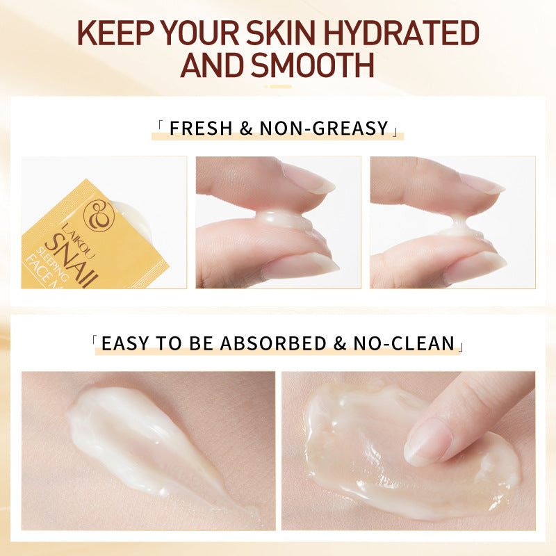 Snail Schlafmaske im Beutel verpackt, ohne Ausspülen, 3 g, Einzelblatt