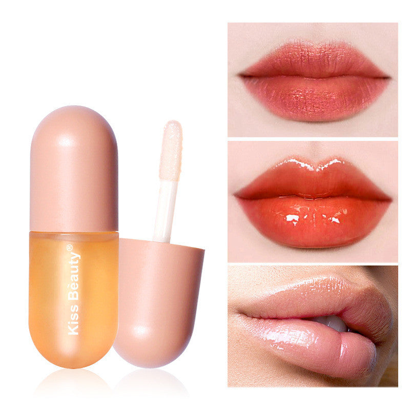 Kiss Beauty Capsule Lippenvergrößerung und großer Mund Lipgloss und Lipgloss Feuchtigkeitsspendende und zunehmen Lippenvergrößerungsflüssigkeit
