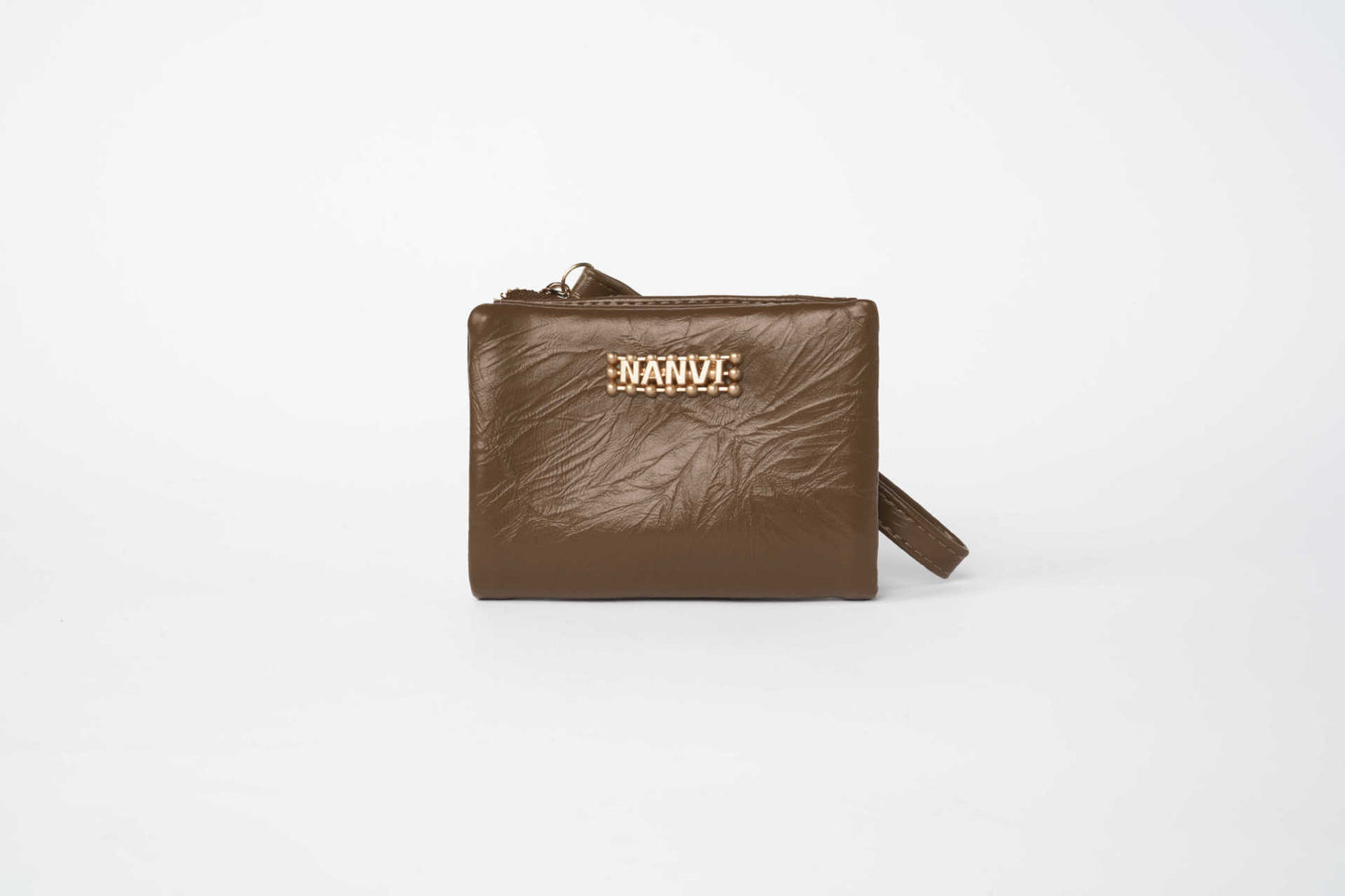 Portefeuille pour femme court et simple à fermeture éclair