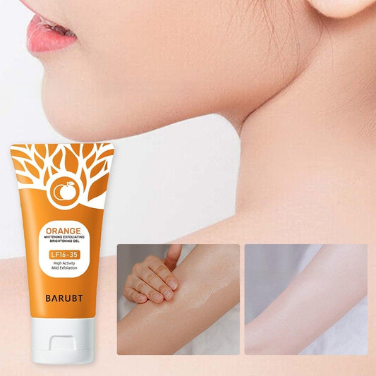 Orange Enzyme Exfoliating Gel Facial Deep Cleansing Moisturizing Gentle Rubbing Mud Exfoliating Skin