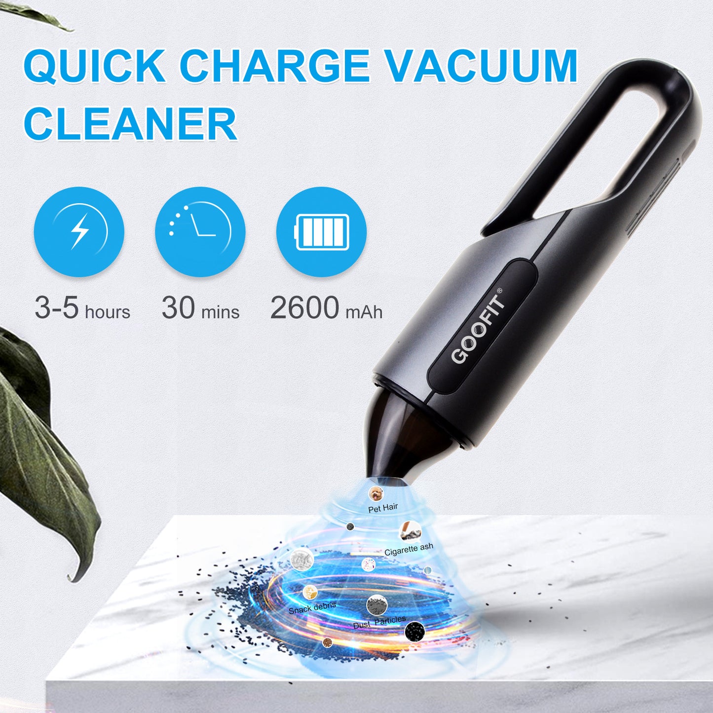 Portable Wireless Handheld Car Vacuum Cleaner For Use In Vehicles