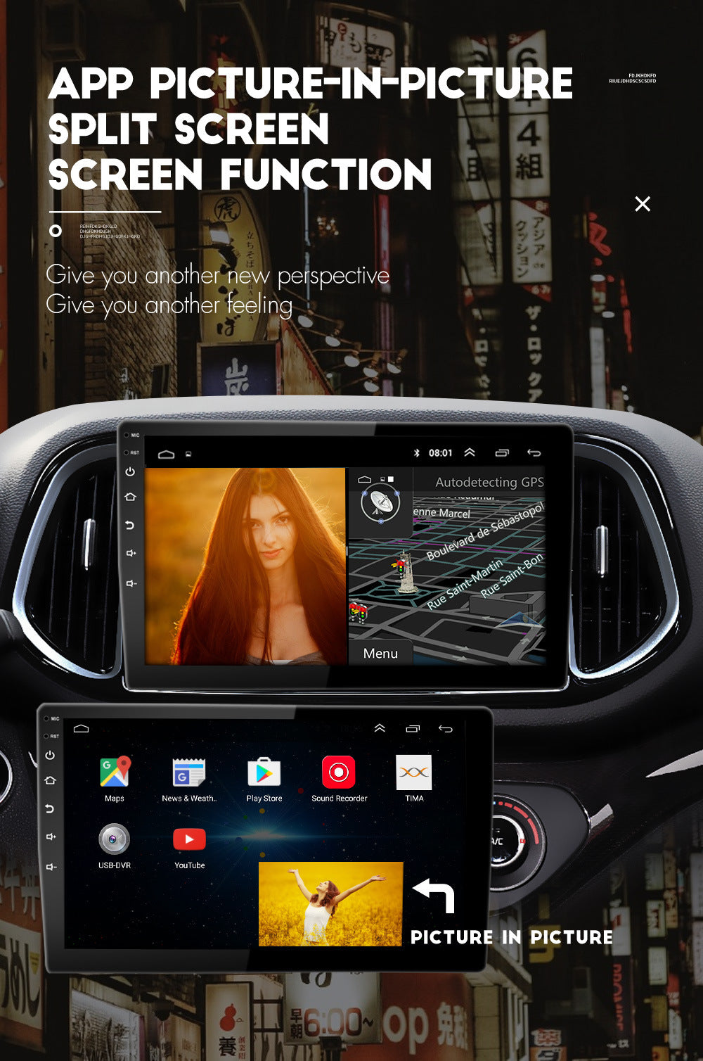 FORD Mustang Car Android Smart Navigation