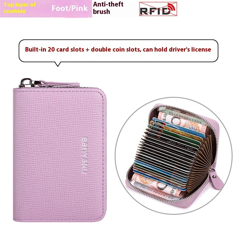 Leather Factory Card Holder Female