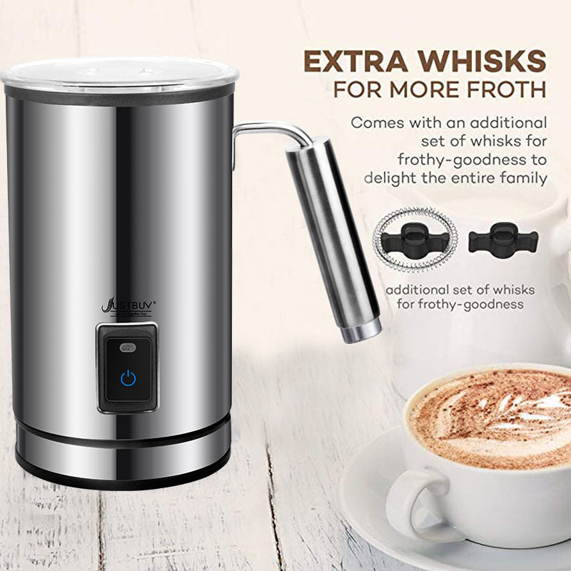 Electric Milk Frother Soft Foam Warmer for Coffee Essperso Cappuccino Milk Steamer 3 Function Creamer Milk Heater