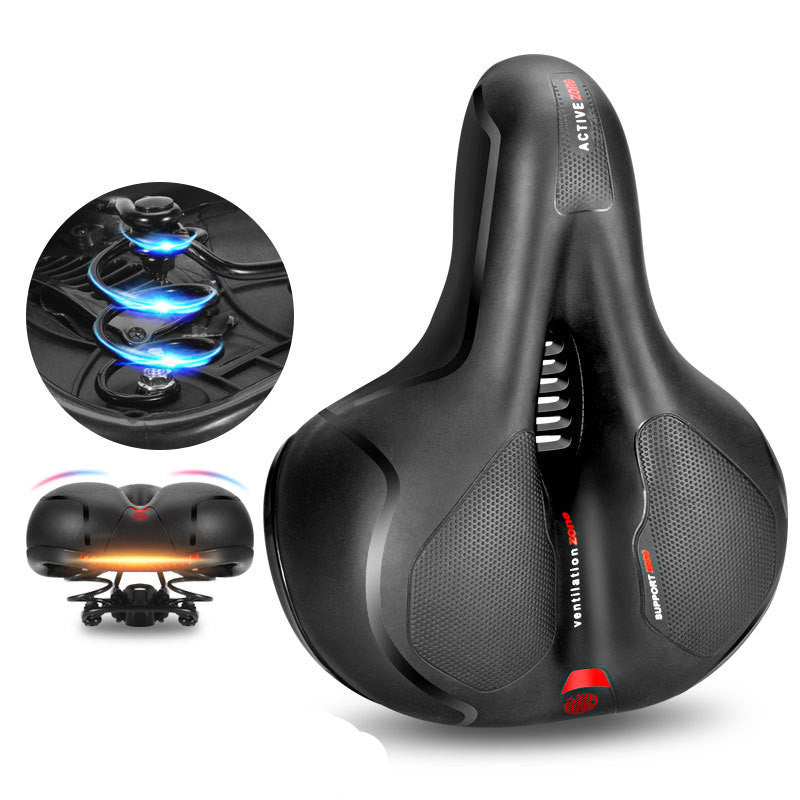 Soft silicone seat cushion for bicycle