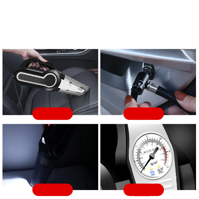 4-in-1 Car Air Pump Vacuum Cleaner