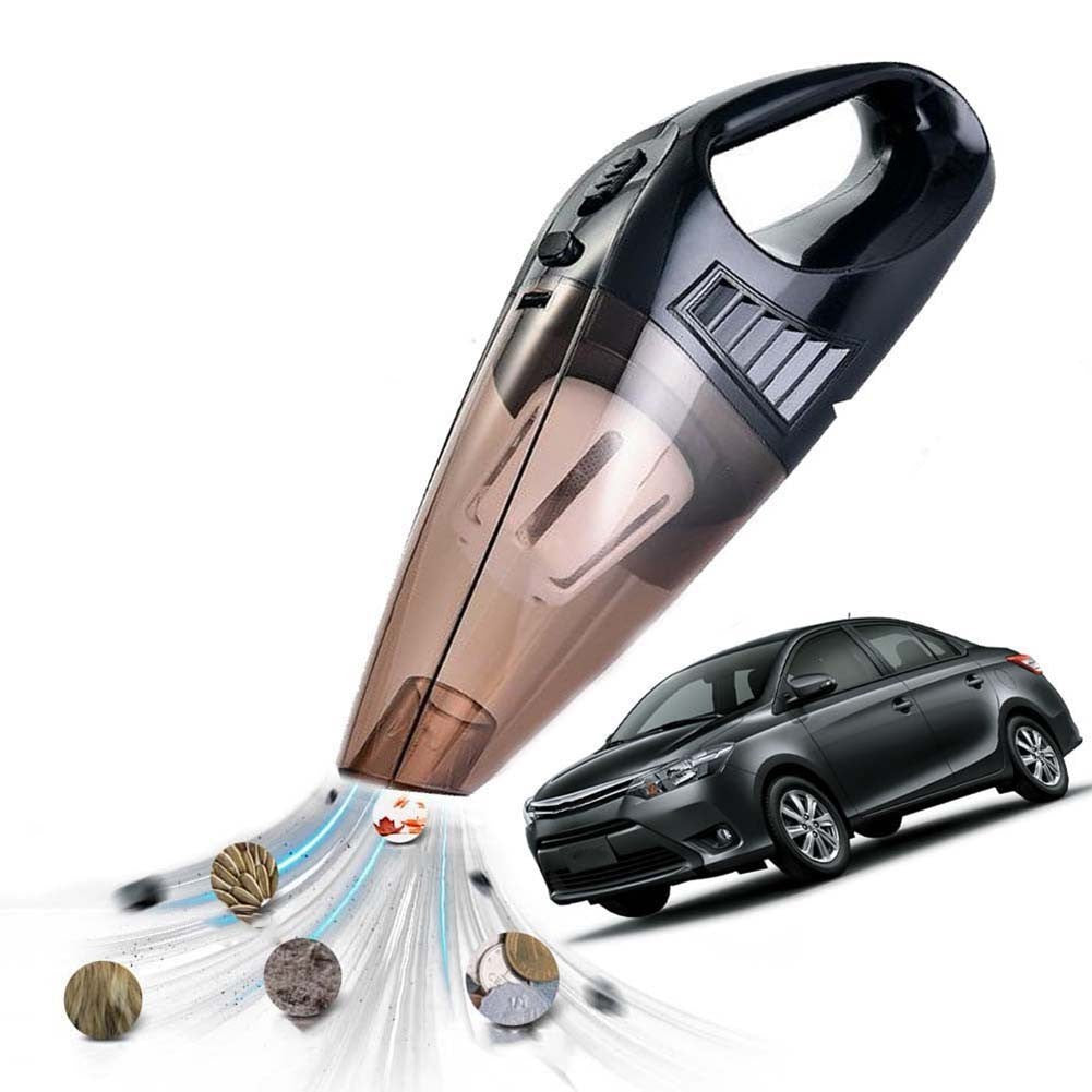 Lightweight Vacuum Cleaner Mini Portable W Nozzle 100w Wet  Dry Wired Black