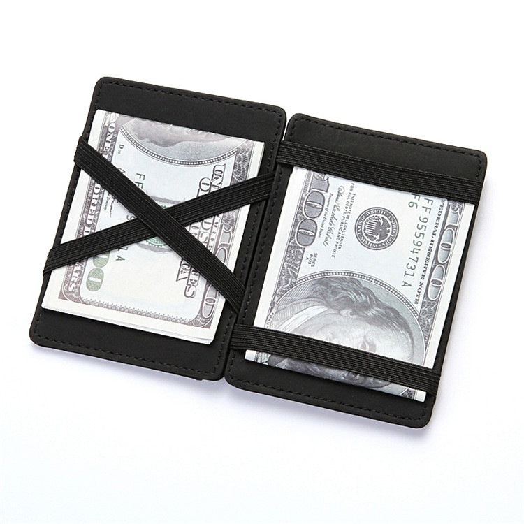 Creative Magic Wallet Flip Card Holder Men's Lady's Wallet Zipper Coin Purse Short