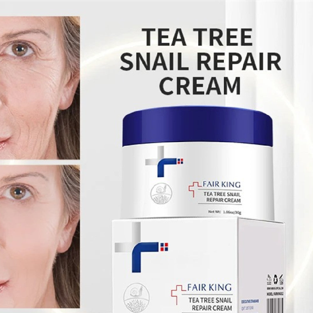 Crème de récupération à l'huile d'escargot Tea Tree Hydratante, hydratante et nourrissante pour la peau