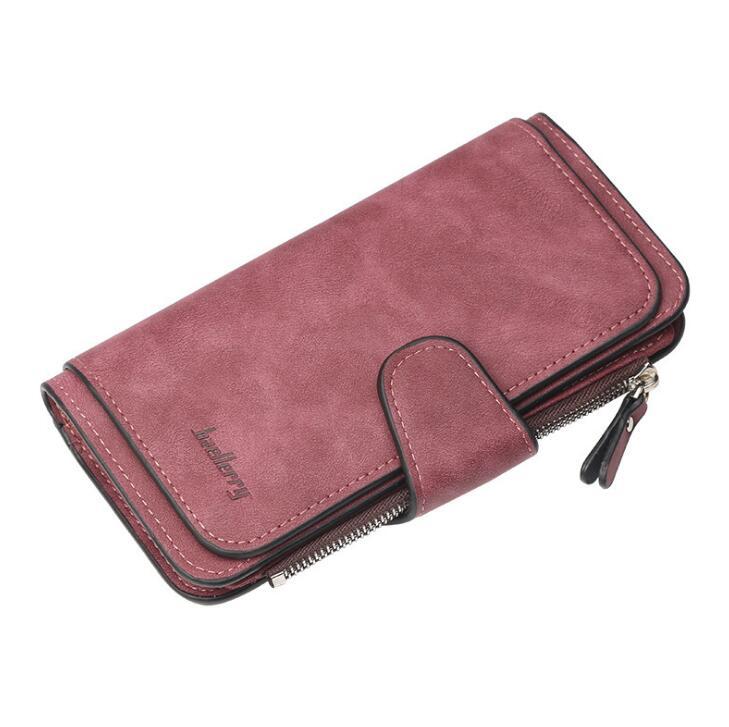 Baellerry Women’s Wallet Leather Female Purse For Women Coins Pocket Card Holder Money Bags Casual Long Lady Clutch Phone Wallet