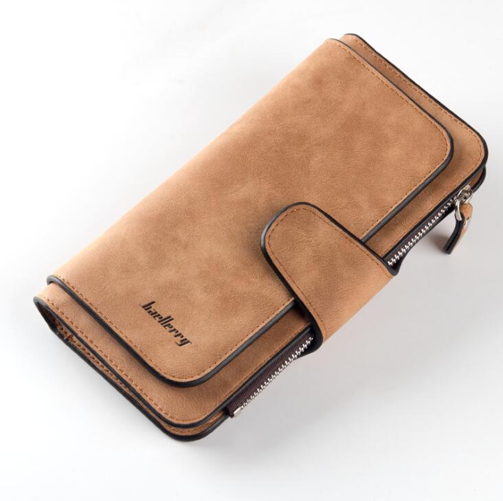 Baellerry Women’s Wallet Leather Female Purse For Women Coins Pocket Card Holder Money Bags Casual Long Lady Clutch Phone Wallet