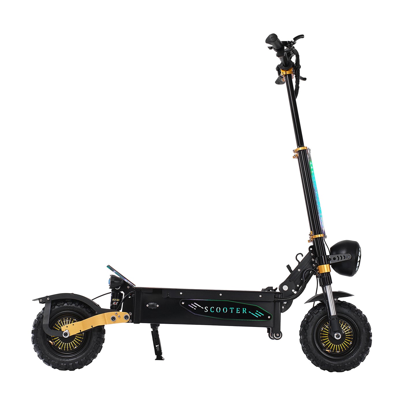 Scooter électrique Puissance du moteur 6000W Capacité de la batterie 60V 40Ah Taille des pneus 11 pouces Vitesse maximale 75-85KM