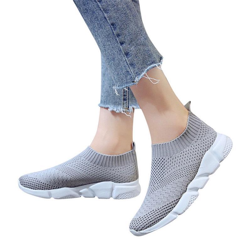 Outdoors Adults Trainers Running Shoes Woman Sock Footwear Sport Athletic Unisex Breathable Mesh Female Sneakers