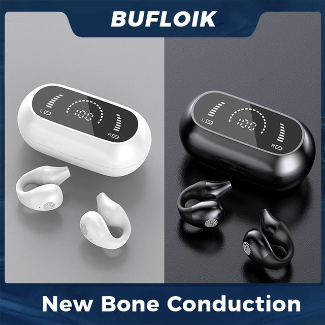 Bone Conduction Earphone Bluetooth 5.2 Ear Clip