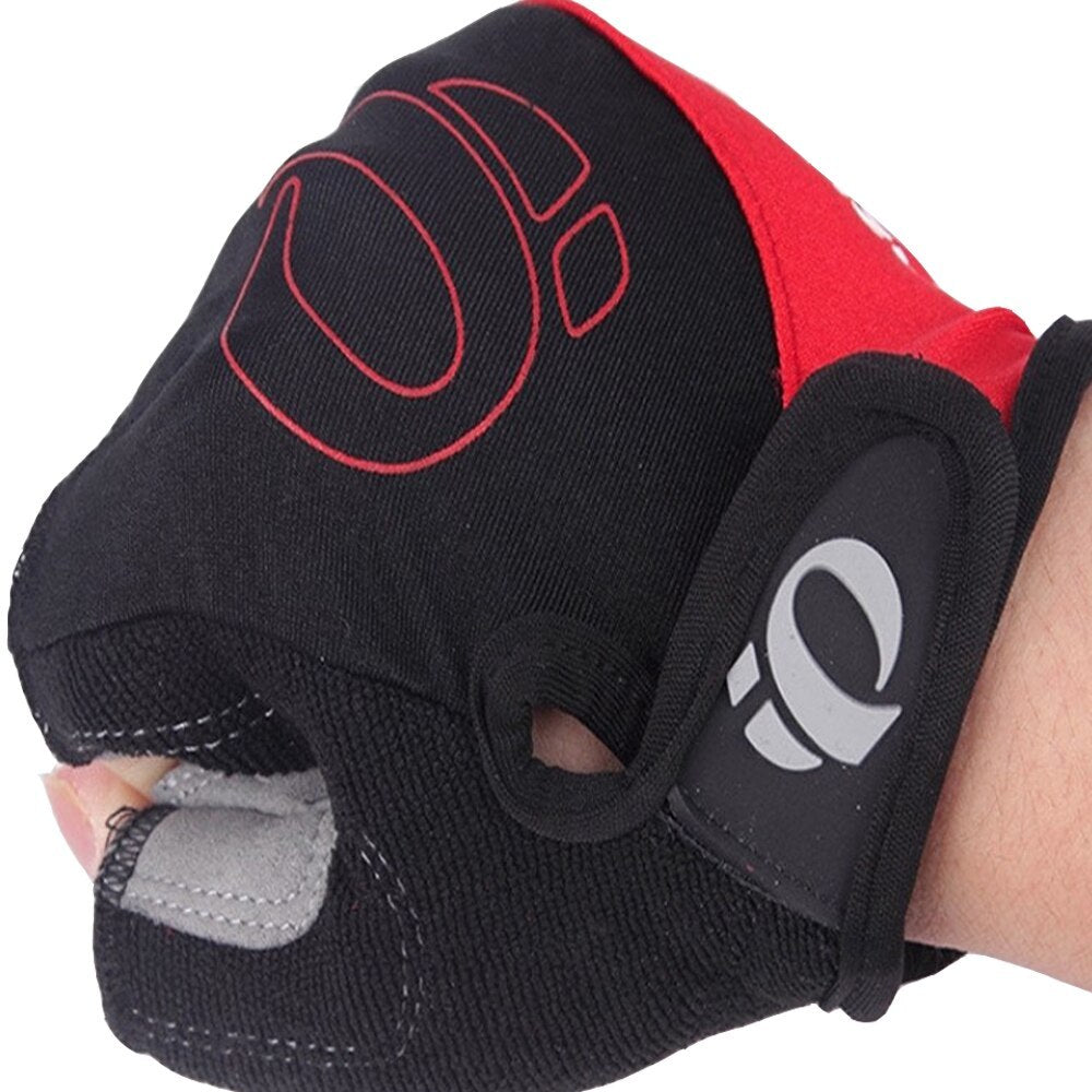 Bicycle Half Finger  Microfiber Breathable Shock Absorbing Short Finger Gloves