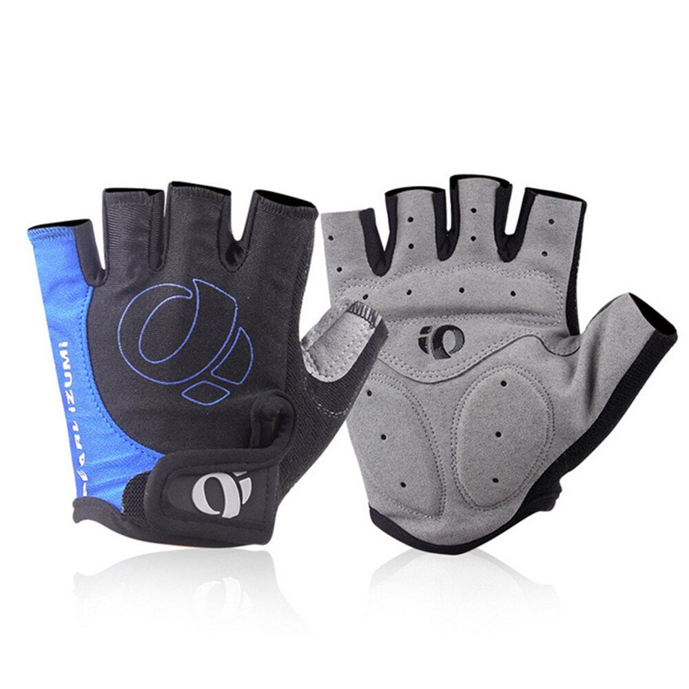 Bicycle Half Finger  Microfiber Breathable Shock Absorbing Short Finger Gloves