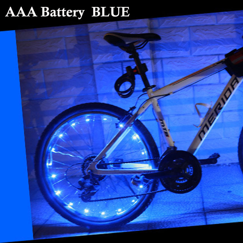 Mountain bike spoke lights