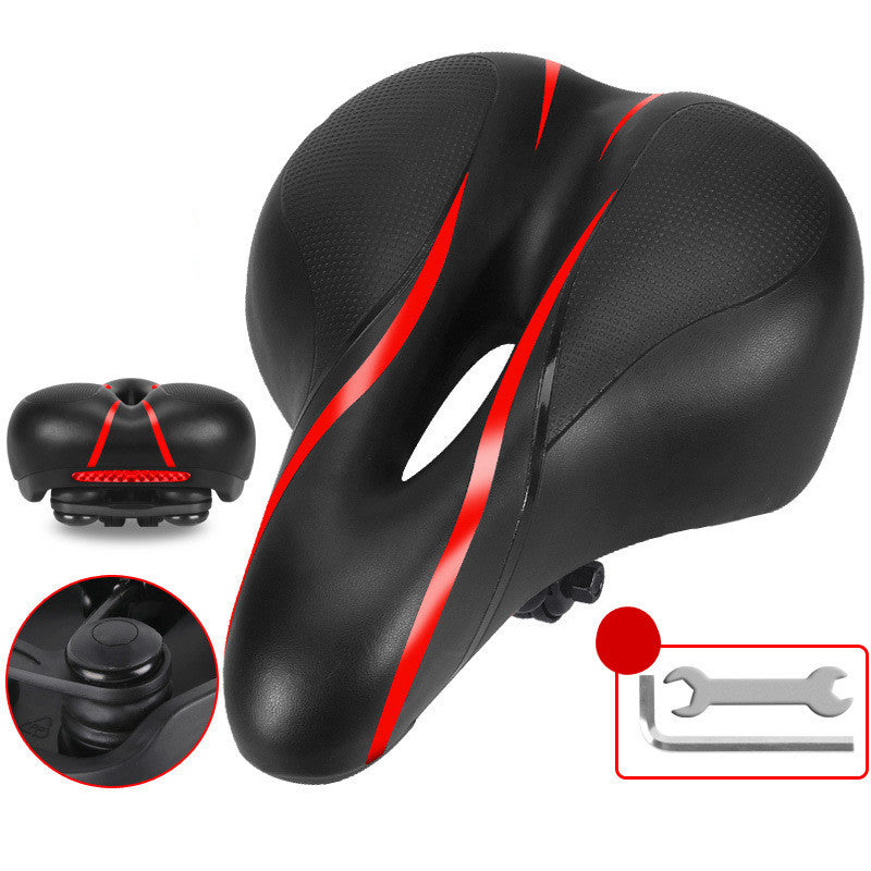 Soft silicone seat cushion for bicycle