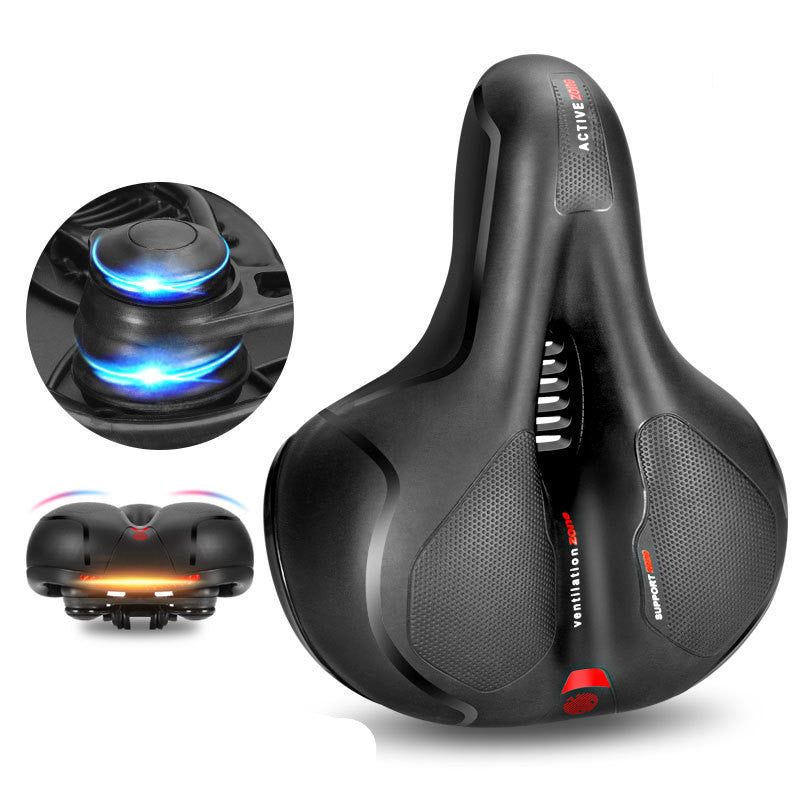 Soft silicone seat cushion for bicycle