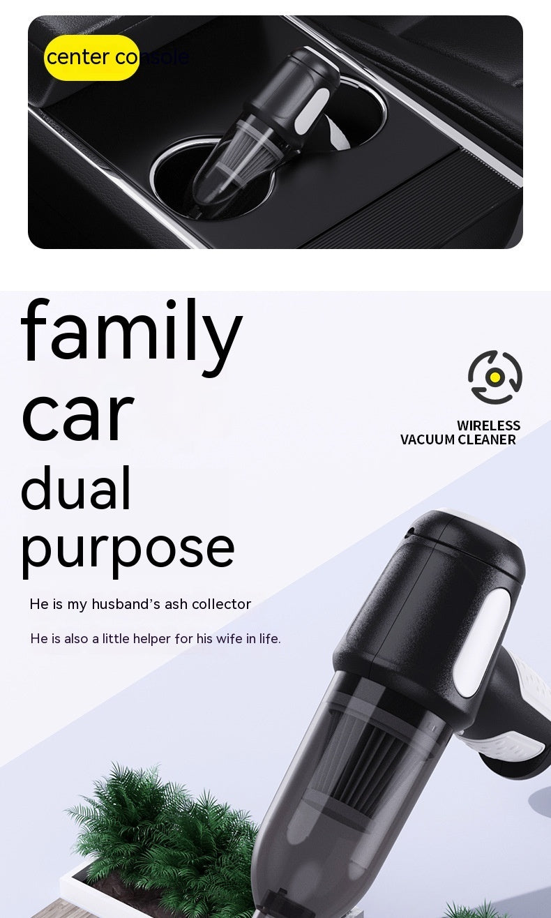 Car Wireless Handheld Vacuum Cleaner Mini Household Super Strong Suction Car Supplies Portable Small Dust Blower