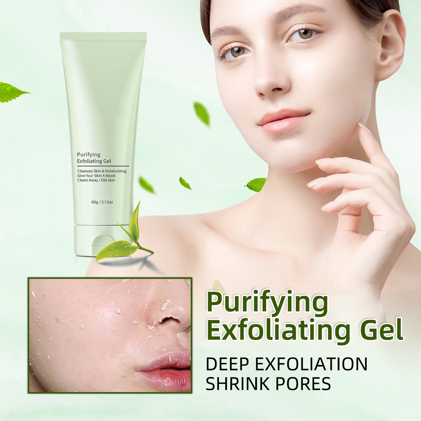 Exfoliating Gel 60g Deep Cleansing Pores Mild