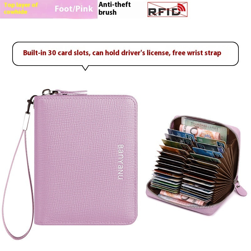 Leather Factory Card Holder Female