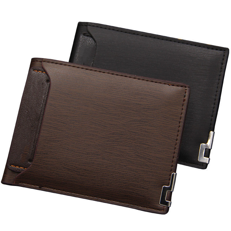 Men's Short Multi-functional Fashion Casual Iron Edge Car Drawing Wallet