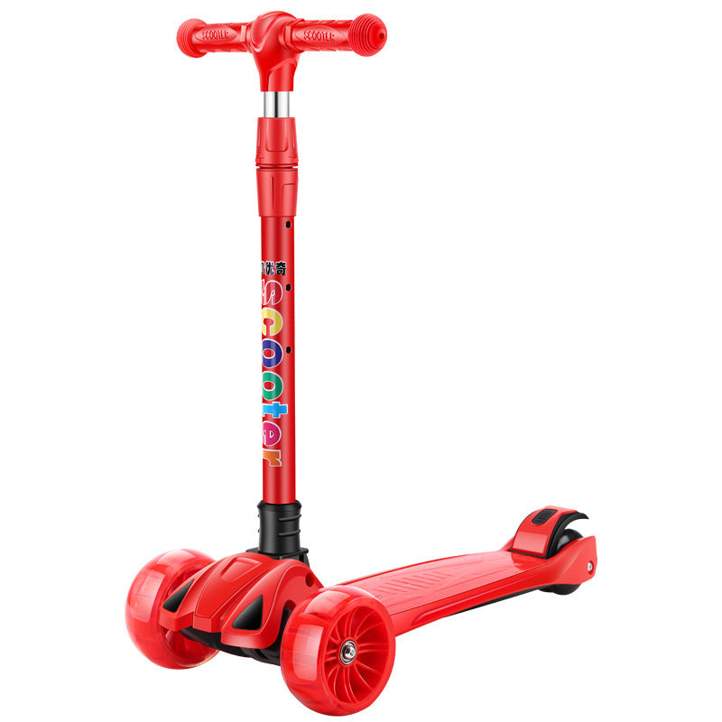 Scooter Children Walker Car 2-12 Years Old Children Flashing Wheel