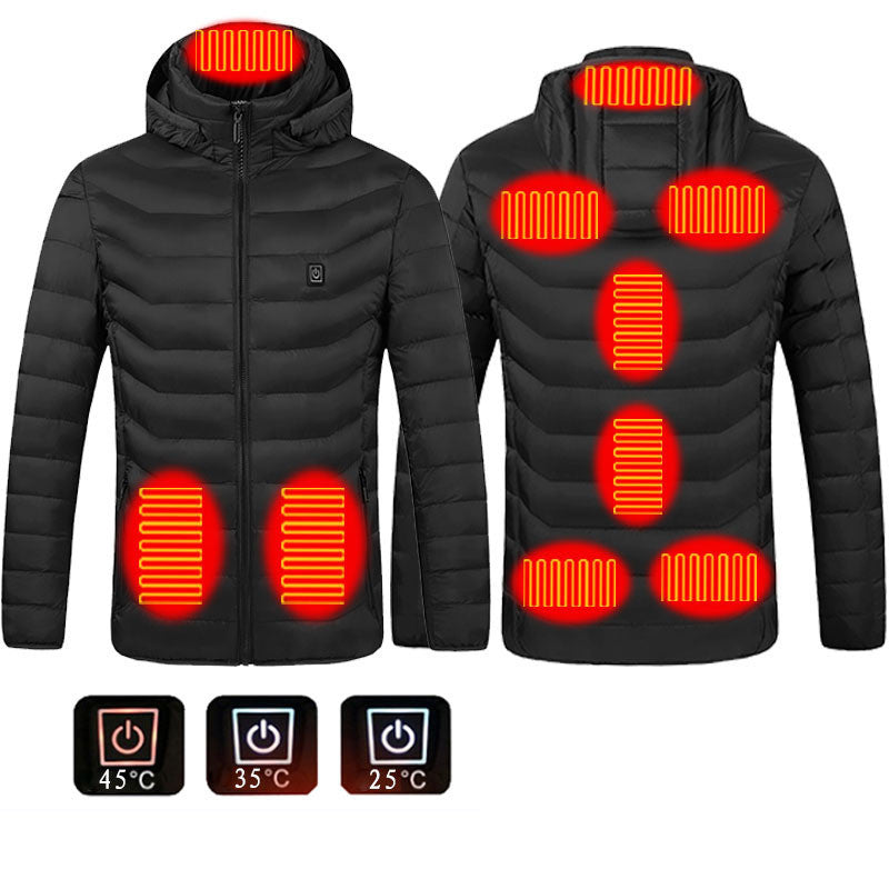 Heated Jacket Coat USB Electric Jacket Cotton Heater Thermal Clothing Heating Vest