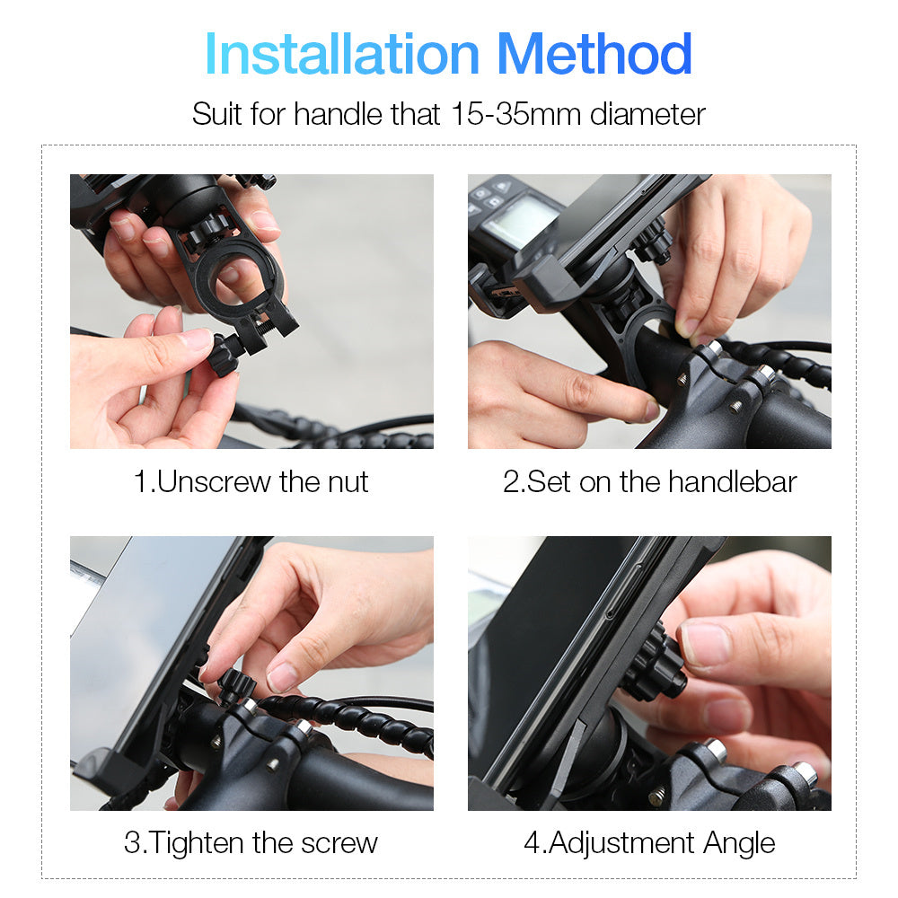 Bicycle navigation mobile phone bracket