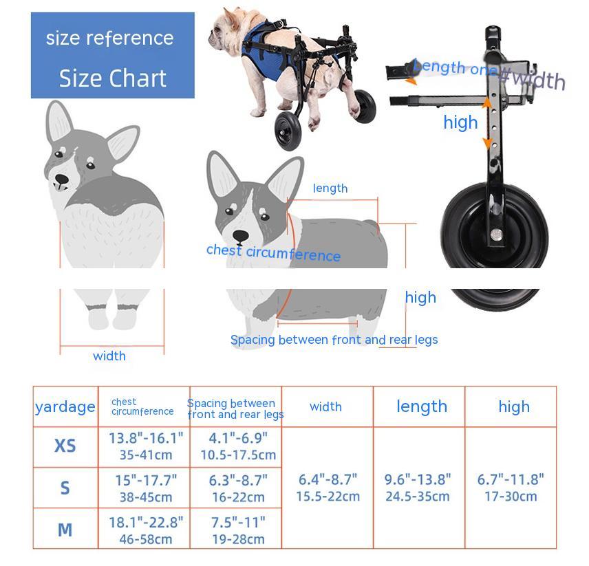 Rollstuhl-Scooter für behinderte Hunde