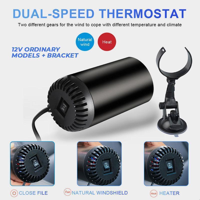 Car Warm Air Blower 12V Heater For Car Window Heater Fan Windshield Defogging Demister Defroster Glass Cleaning Accessories