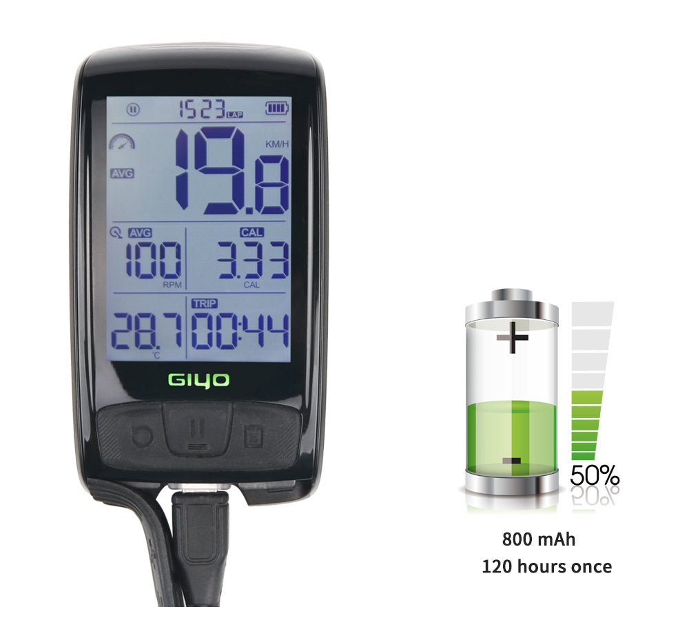 Speedometer for wireless road bike