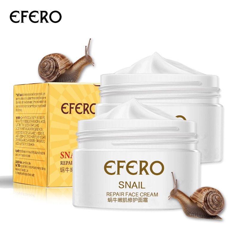 Crème visage rajeunissante à base d'escargot Crème hydratante et éclaircissante pour la peau qui rétrécit les pores