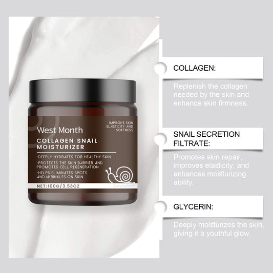 Snail Moisturizing Facial Cream Nourishing And Tender