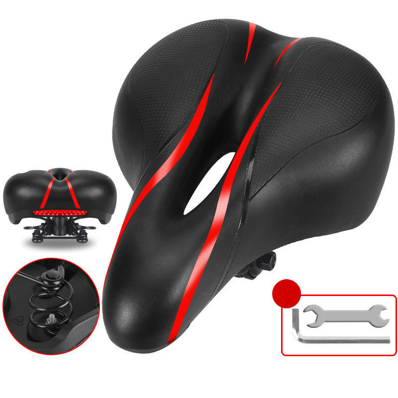 Soft silicone seat cushion for bicycle