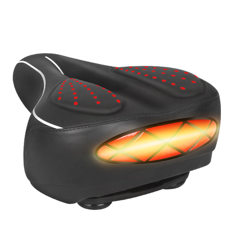 Soft silicone seat cushion for bicycle