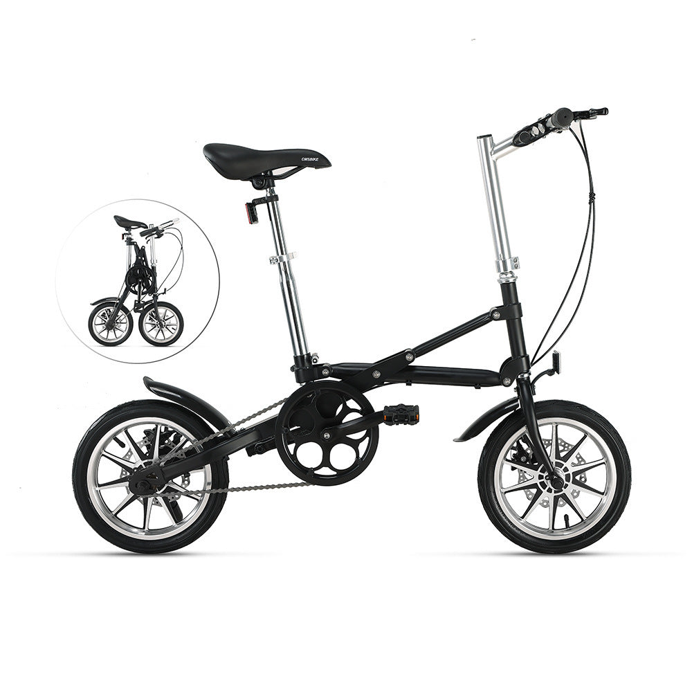 One Second Folding 14 Inch Small Super Portable Bicycle