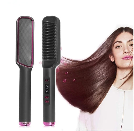 Profissional Hair Straightener Brush Electric Hot Comb Anti-scalding Ceramic Hair Curler Straightening Heating Combs Heated Hair