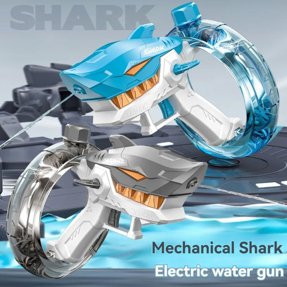 Shark Electric Water Gun Toys Fully Automatic Continuous Fire Water Gun Large Capacity Beach Summer Children's Water Playing Toys