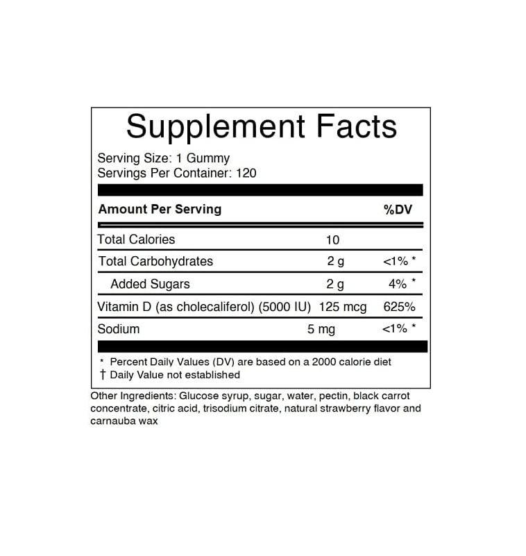 Vitamin D3-Fruchtgummis