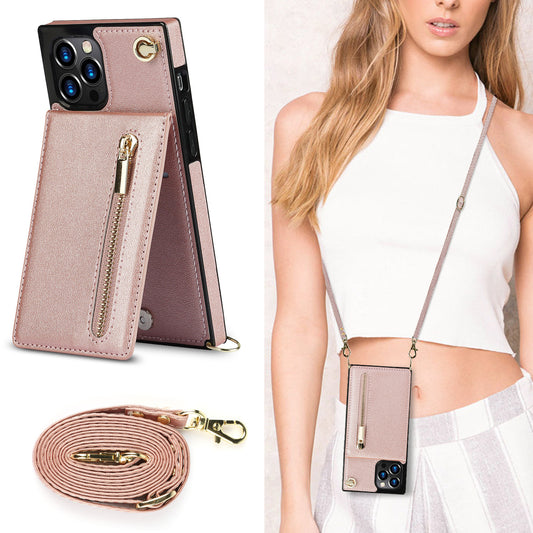 Zipper Phone Case Crossbody