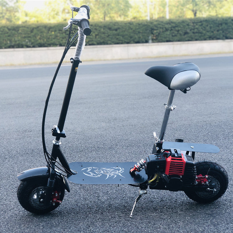 Trottinette pliable à assistance au pédalage à deux temps