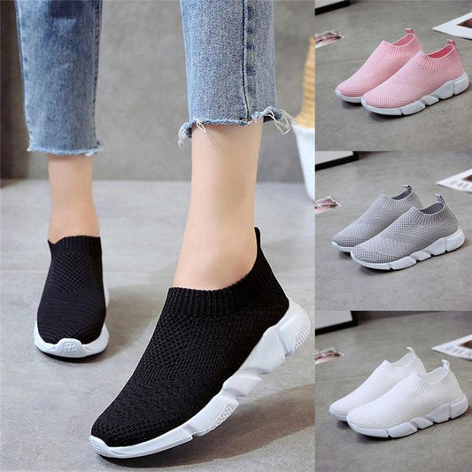 Outdoors Adults Trainers Running Shoes Woman Sock Footwear Sport Athletic Unisex Breathable Mesh Female Sneakers