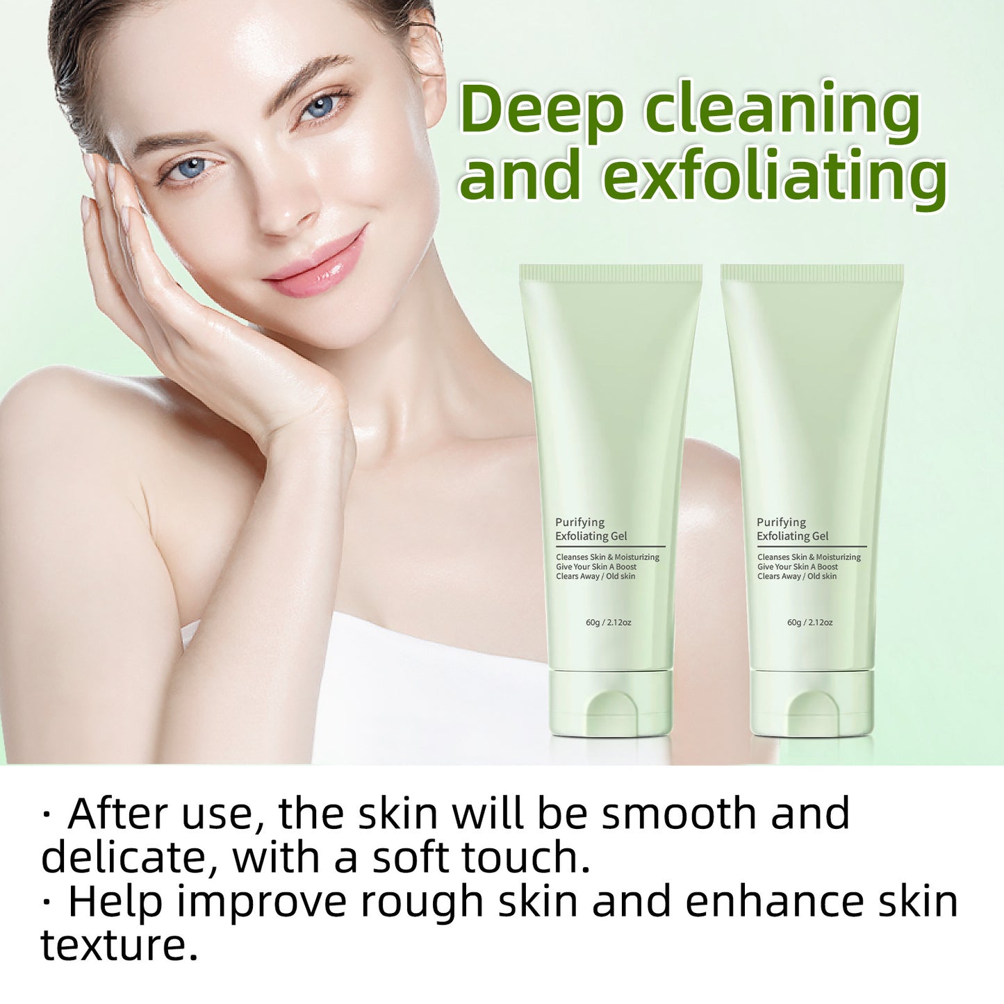 Exfoliating Gel 60g Deep Cleansing Pores Mild