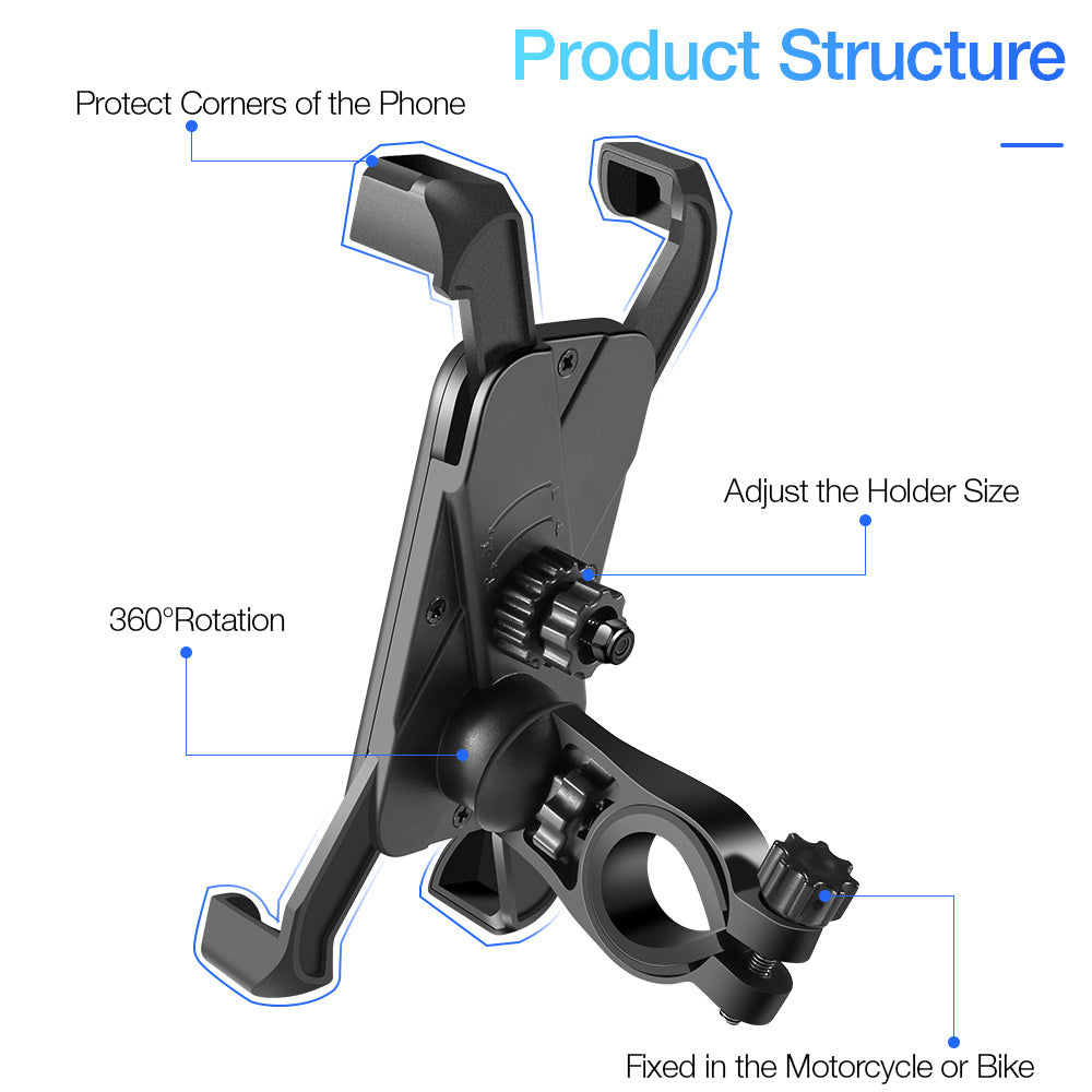 Bicycle navigation mobile phone bracket