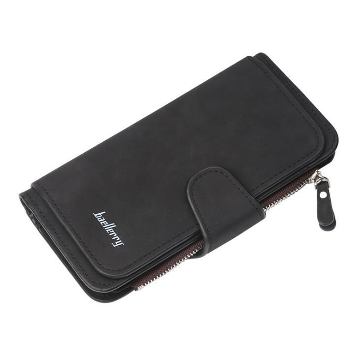 Baellerry Women’s Wallet Leather Female Purse For Women Coins Pocket Card Holder Money Bags Casual Long Lady Clutch Phone Wallet